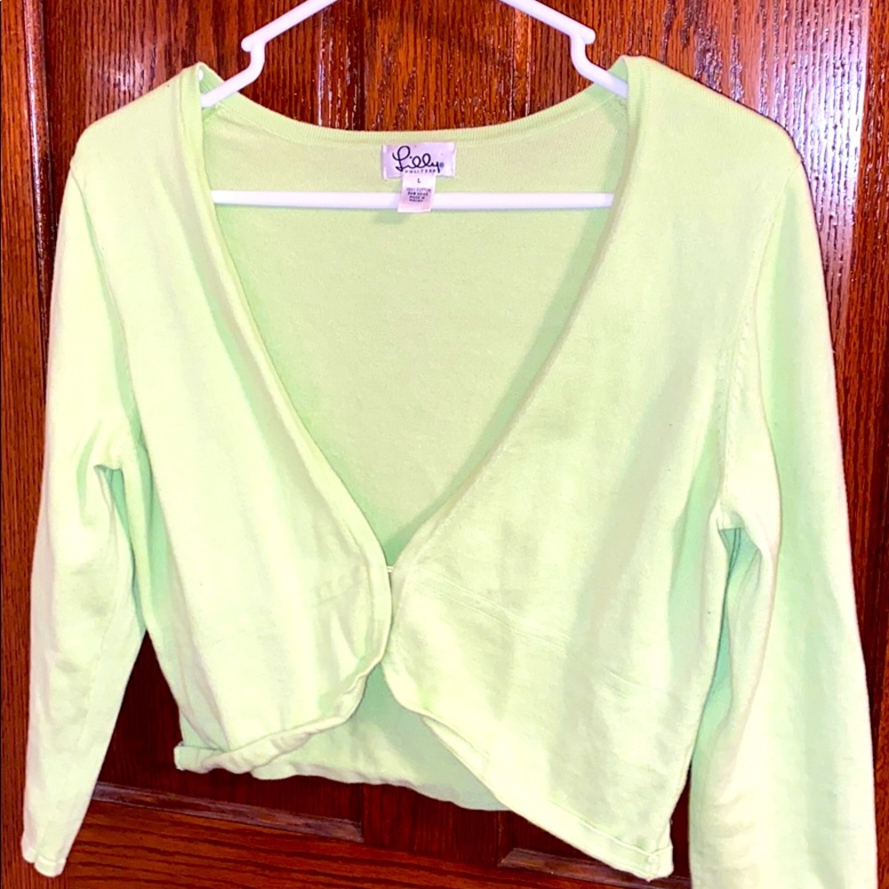Lilly Pulitzer Lime Green Cardigan